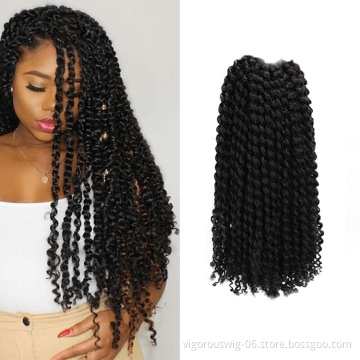 Vigorous dropship synthetic pre stretched braiding women hair wig long fashion cheap wig braided crochet marley extensions hair
